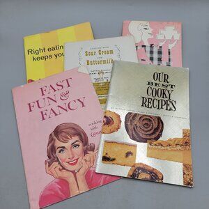 1950s Recipe Booklets Bundle Our Best Cooky Recipes Fast Fun & Fancy and More